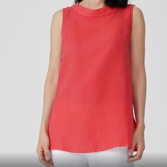 Eileen Fisher sleeveless linen tunic - Picture 2 of 6